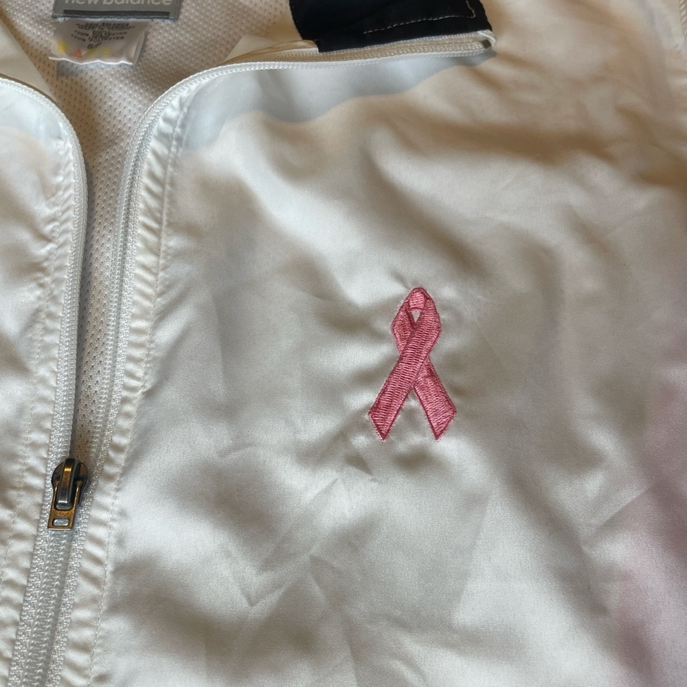 Breast Cancer Awareness New Balance Women's White and Pink Jacket - Picture 2 of 5